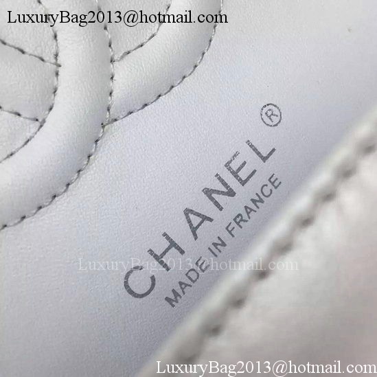 Chanel 2.55 Series Flap Bag OffWhite Sheepskin Leather A06375 Silver Chanel 2.55 Series Flap Bag OffWhite Sheepskin Leather A06375 Silver