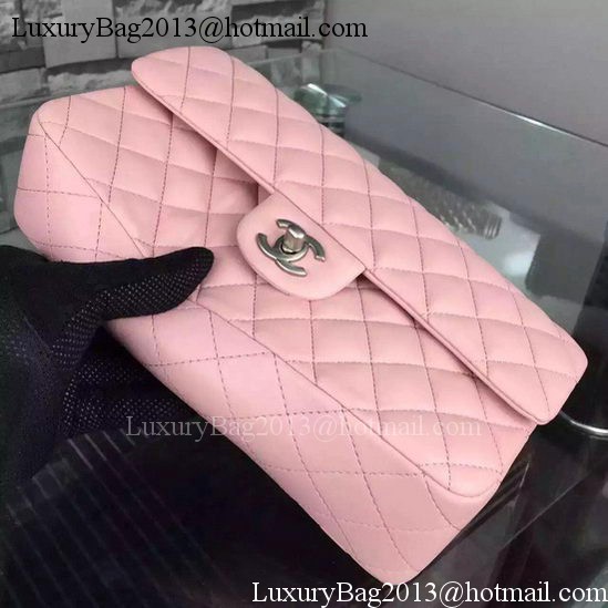 Chanel 2.55 Series Flap Bag Pink Sheepskin Leather A06375 Silver Chanel 2.55 Series Flap Bag Pink Sheepskin Leather A06375 Silver
