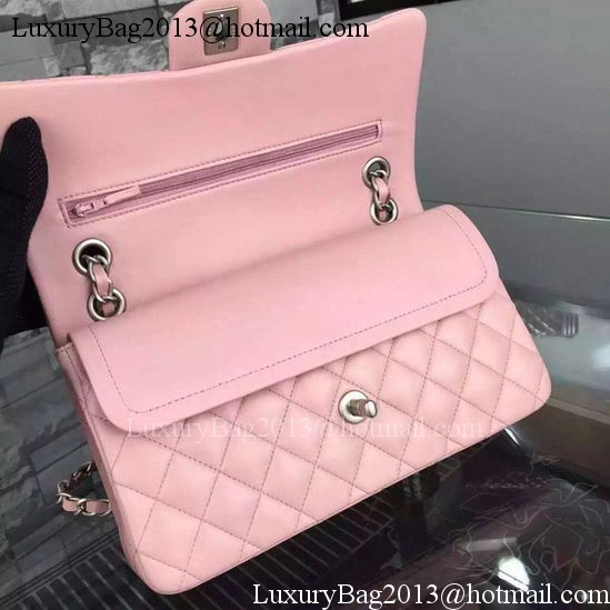 Chanel 2.55 Series Flap Bag Pink Sheepskin Leather A06375 Silver Chanel 2.55 Series Flap Bag Pink Sheepskin Leather A06375 Silver
