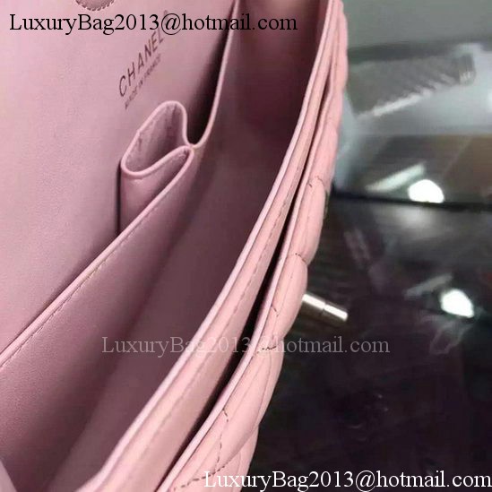 Chanel 2.55 Series Flap Bag Pink Sheepskin Leather A06375 Silver Chanel 2.55 Series Flap Bag Pink Sheepskin Leather A06375 Silver