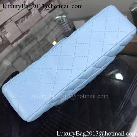 Chanel 2.55 Series Flap Bag SkyBlue Sheepskin Leather A06375 Gold Chanel 2.55 Series Flap Bag SkyBlue Sheepskin Leather A06375 Gold