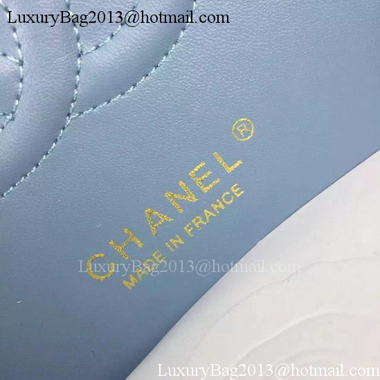 Chanel 2.55 Series Flap Bag SkyBlue Sheepskin Leather A06375 Gold Chanel 2.55 Series Flap Bag SkyBlue Sheepskin Leather A06375 Gold