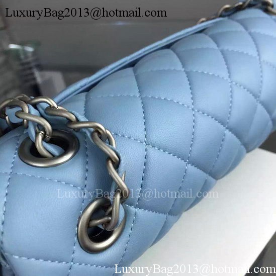 Chanel 2.55 Series Flap Bag SkyBlue Sheepskin Leather A06375 Silver Chanel 2.55 Series Flap Bag SkyBlue Sheepskin Leather A06375 Silver