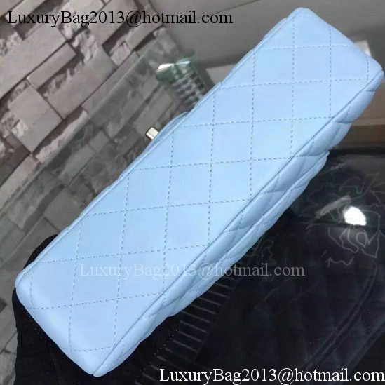 Chanel 2.55 Series Flap Bag SkyBlue Sheepskin Leather A06375 Silver Chanel 2.55 Series Flap Bag SkyBlue Sheepskin Leather A06375 Silver