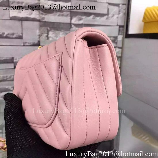 Chanel Classic mini Flap Bag Chevron Sheepskin Leather A68748 Pink Chanel Classic mini Flap Bag Chevron Sheepskin Leather A68748 Pink