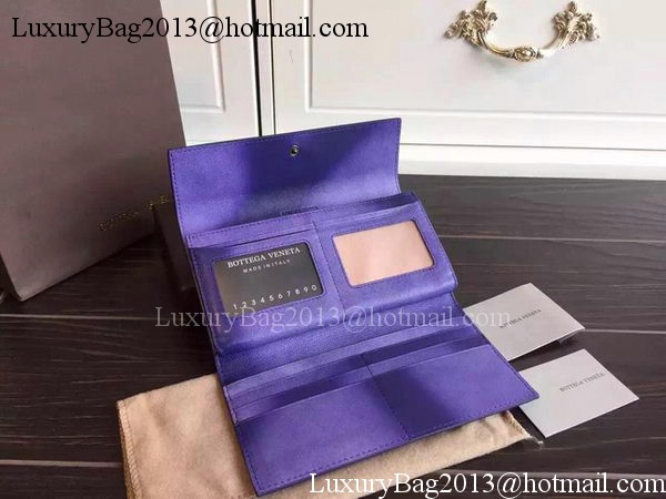 Bottega Veneta Intrecciato Nappa Tri-Flod Wallet BV1505071 Violet Bottega Veneta Intrecciato Nappa Tri-Flod Wallet BV1505071 Violet