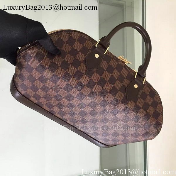 Louis Vuitton Damier Ebene Canvas ALMA MM Bag N41247 Louis Vuitton Damier Ebene Canvas ALMA MM Bag N41247