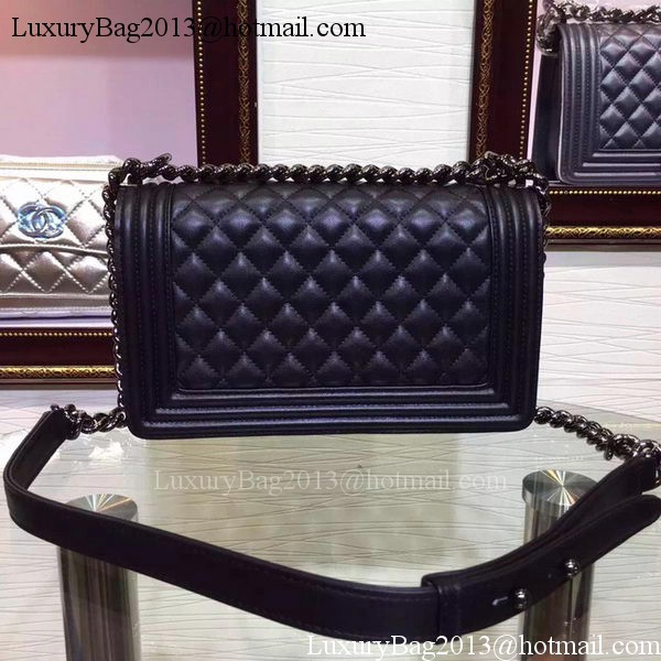 Boy Chanel Flap Shoulder Bag Sheepskin Leather A67086 Black Boy Chanel Flap Shoulder Bag Sheepskin Leather A67086 Black