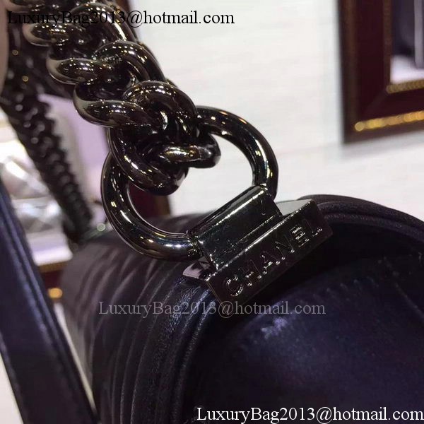 Boy Chanel Flap Shoulder Bag Sheepskin Leather A67086 Black Boy Chanel Flap Shoulder Bag Sheepskin Leather A67086 Black