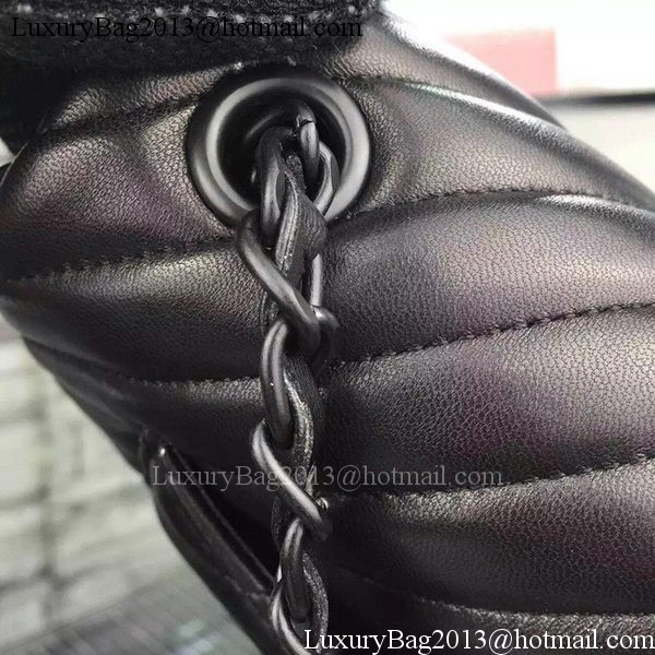 Chanel mini Classic Flap Bag Black Original Sheepskin Chevron Leather CHA5500 Black Chanel mini Classic Flap Bag Black Original Sheepskin Chevron Leather CHA5500 Black