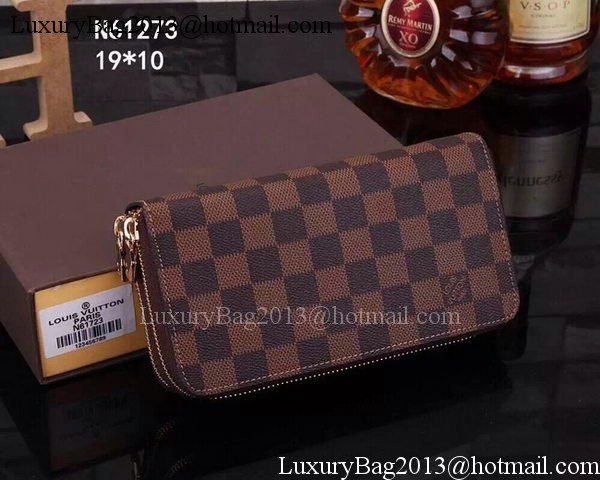 Louis Vuitton Damier Ebene Canvas Zippy Insolite Wallets N61723 Louis Vuitton Damier Ebene Canvas Zippy Insolite Wallets N61723