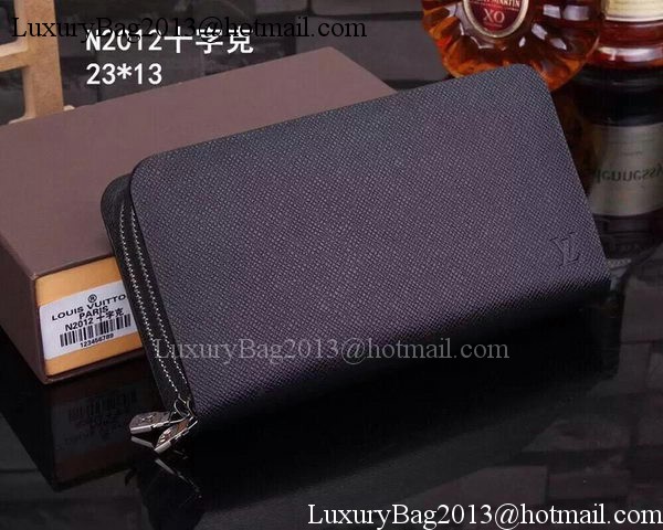 Louis Vuitton Taiga Leather Zippy Insolite Wallet M62012 Black Louis Vuitton Taiga Leather Zippy Insolite Wallet M62012 Black