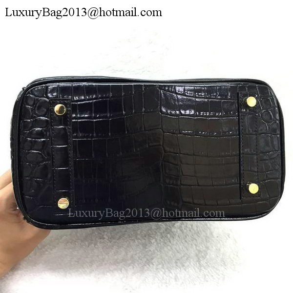 Hermes Birkin 25CM Tote Bag Croco Leather H25TCO Black Hermes Birkin 25CM Tote Bag Croco Leather H25TCO Black