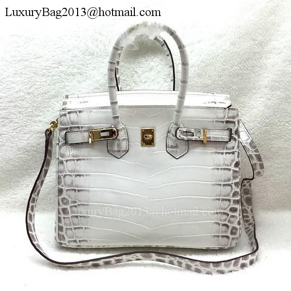 Hermes Birkin 25CM Tote Bag Croco Leather H25TCO OffWhite Hermes Birkin 25CM Tote Bag Croco Leather H25TCO OffWhite