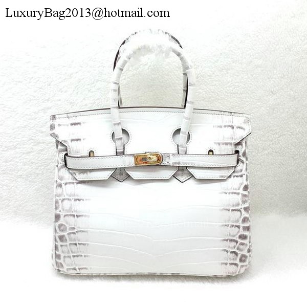 Hermes Birkin 25CM Tote Bag Croco Leather H25TCO OffWhite Hermes Birkin 25CM Tote Bag Croco Leather H25TCO OffWhite
