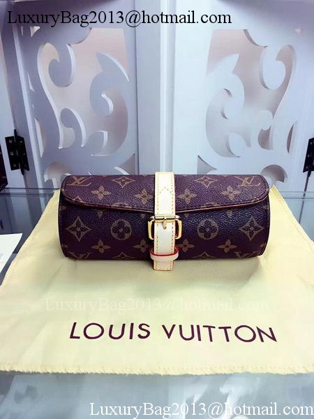Louis Vuitton Monogram Canvas 3 WATCH CASE M47530 Louis Vuitton Monogram Canvas 3 WATCH CASE M47530