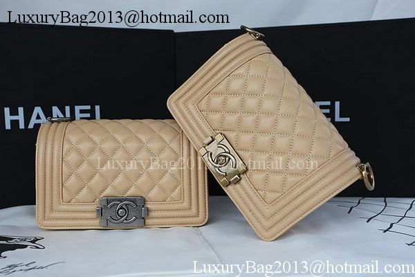 Boy Chanel mini Flap Bag Original Sheepskin A67085 Apricot Boy Chanel mini Flap Bag Original Sheepskin A67085 Apricot