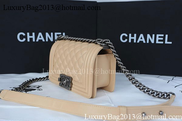 Boy Chanel mini Flap Bag Original Sheepskin A67085 Apricot Boy Chanel mini Flap Bag Original Sheepskin A67085 Apricot