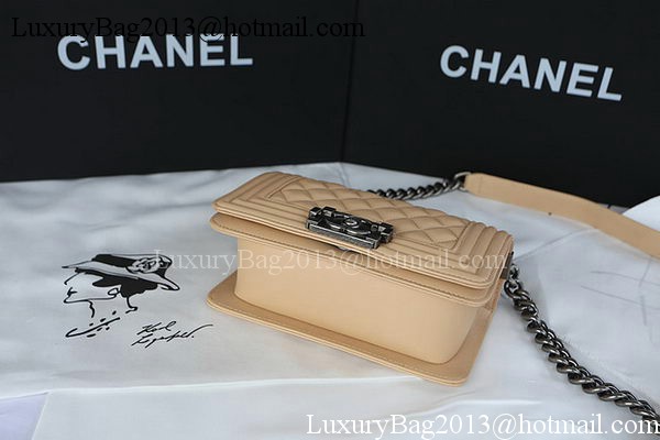 Boy Chanel mini Flap Bag Original Sheepskin A67085 Apricot Boy Chanel mini Flap Bag Original Sheepskin A67085 Apricot