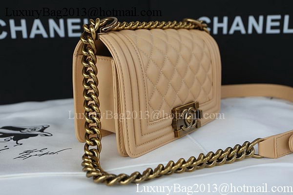 Boy Chanel mini Flap Bag Original Sheepskin A67085 Apricot Boy Chanel mini Flap Bag Original Sheepskin A67085 Apricot