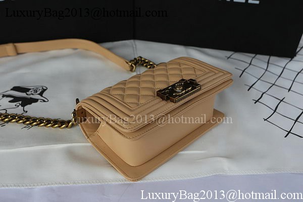 Boy Chanel mini Flap Bag Original Sheepskin A67085 Apricot Boy Chanel mini Flap Bag Original Sheepskin A67085 Apricot