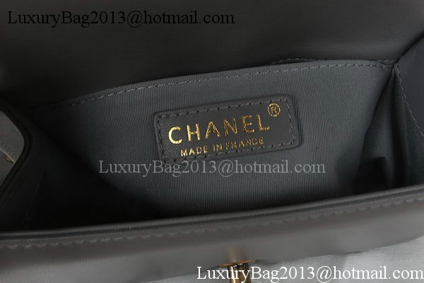 Boy Chanel mini Flap Bag Original Sheepskin A67085 Grey Boy Chanel mini Flap Bag Original Sheepskin A67085 Grey