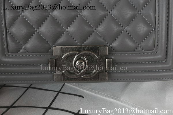 Boy Chanel mini Flap Bag Original Sheepskin A67085 Grey Boy Chanel mini Flap Bag Original Sheepskin A67085 Grey