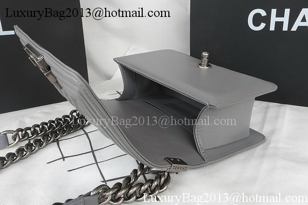 Boy Chanel mini Flap Bag Original Sheepskin A67085 Grey Boy Chanel mini Flap Bag Original Sheepskin A67085 Grey