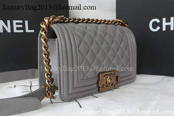 Boy Chanel mini Flap Bag Original Sheepskin A67085 Grey Boy Chanel mini Flap Bag Original Sheepskin A67085 Grey
