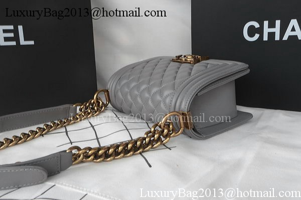Boy Chanel mini Flap Bag Original Sheepskin A67085 Grey Boy Chanel mini Flap Bag Original Sheepskin A67085 Grey