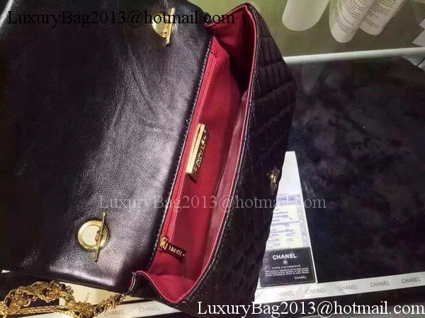 Chanel 2.55 Series Flap Bag Black Sheepskin Leather A5016 Black Chanel 2.55 Series Flap Bag Black Sheepskin Leather A5016 Black