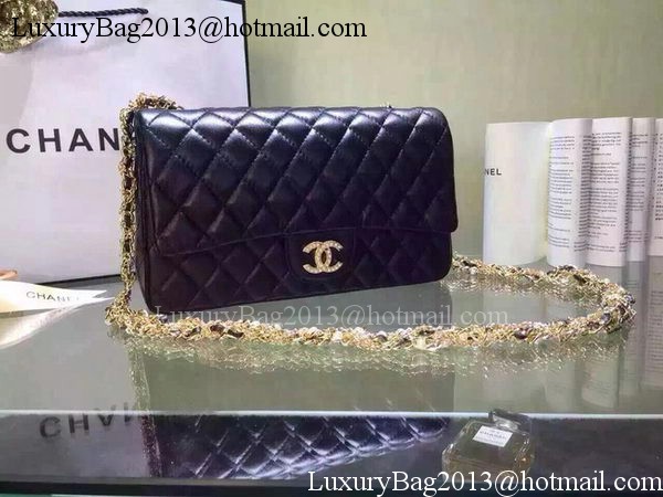 Chanel 2.55 Series Flap Bag Black Sheepskin Leather A5016 Black Chanel 2.55 Series Flap Bag Black Sheepskin Leather A5016 Black