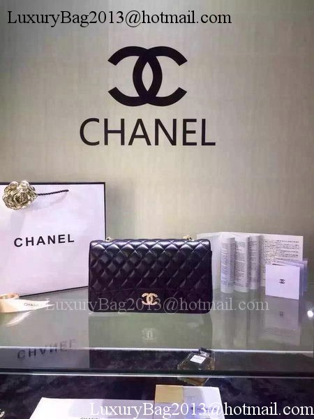 Chanel 2.55 Series Flap Bag Black Sheepskin Leather A5016 Black Chanel 2.55 Series Flap Bag Black Sheepskin Leather A5016 Black