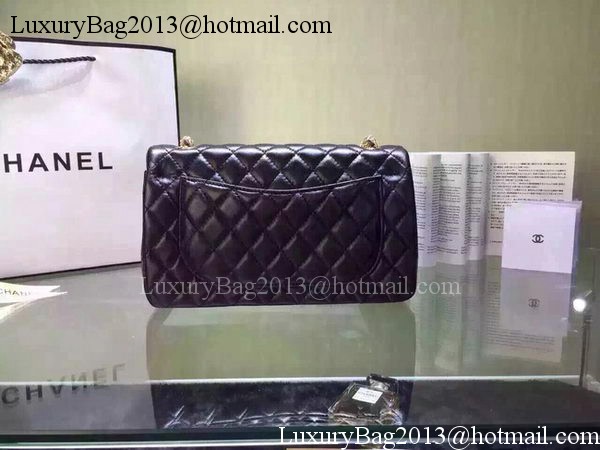 Chanel 2.55 Series Flap Bag Black Sheepskin Leather A5016 Black Chanel 2.55 Series Flap Bag Black Sheepskin Leather A5016 Black