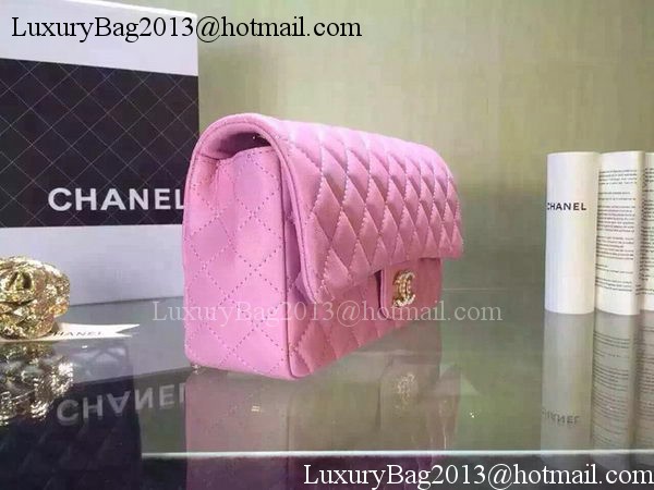 Chanel 2.55 Series Flap Bag Black Sheepskin Leather A5016 Pink Chanel 2.55 Series Flap Bag Black Sheepskin Leather A5016 Pink