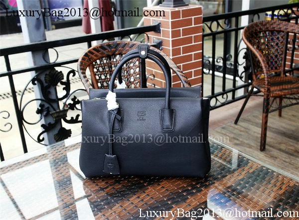 MCM Milla Tote Bag Calfskin Leather MCM1180 Black MCM Milla Tote Bag Calfskin Leather MCM1180 Black