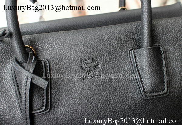 MCM Milla Tote Bag Calfskin Leather MCM1180 Black MCM Milla Tote Bag Calfskin Leather MCM1180 Black