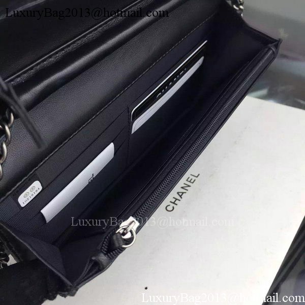 Boy Chanel mini Flap Bag Original Sheepskin A33814 Black Boy Chanel mini Flap Bag Original Sheepskin A33814 Black