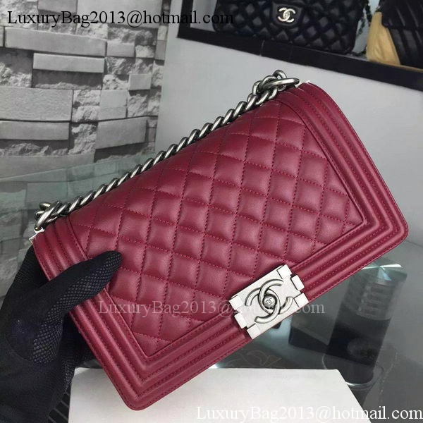 Chanel Boy Flap Shoulder Bags Sheepskin Leather A67086 Burgundy Chanel Boy Flap Shoulder Bags Sheepskin Leather A67086 Burgundy