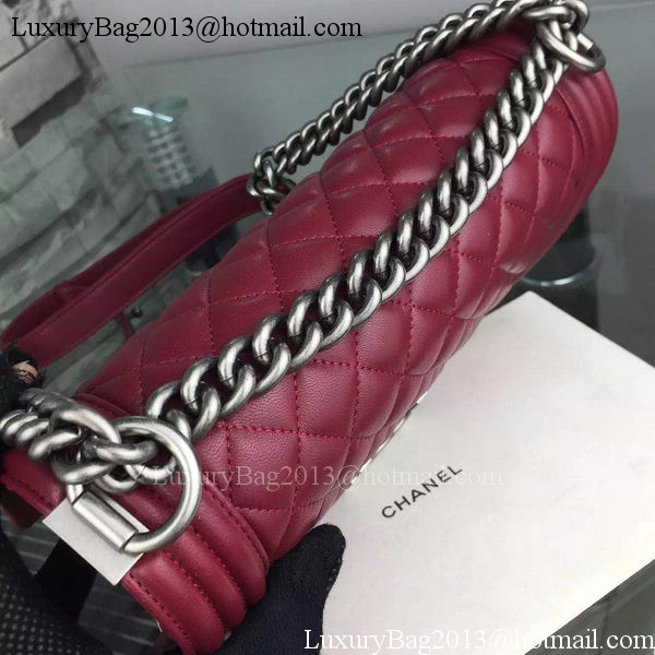 Chanel Boy Flap Shoulder Bags Sheepskin Leather A67086 Burgundy Chanel Boy Flap Shoulder Bags Sheepskin Leather A67086 Burgundy