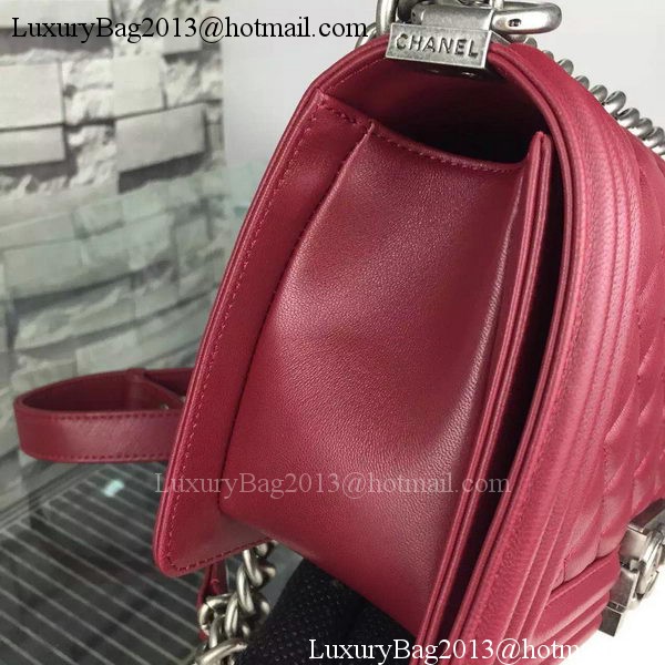 Chanel Boy Flap Shoulder Bags Sheepskin Leather A67086 Burgundy Chanel Boy Flap Shoulder Bags Sheepskin Leather A67086 Burgundy