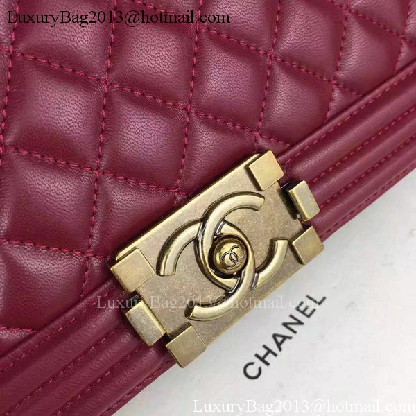 Chanel Boy Flap Shoulder Bags Sheepskin Leather A67086 Burgundy Chanel Boy Flap Shoulder Bags Sheepskin Leather A67086 Burgundy