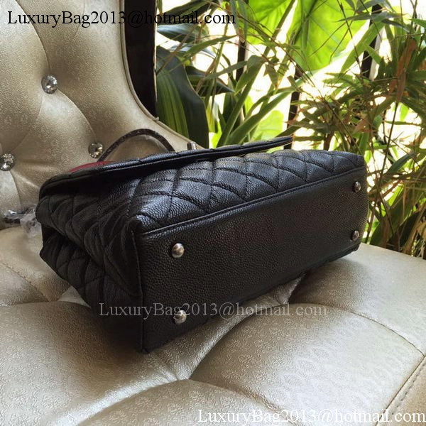 Chanel Classic Top Handle Bag Original Cannage Pattern A95169 Black&Red Chanel Classic Top Handle Bag Original Cannage Pattern A95169 Black&Red