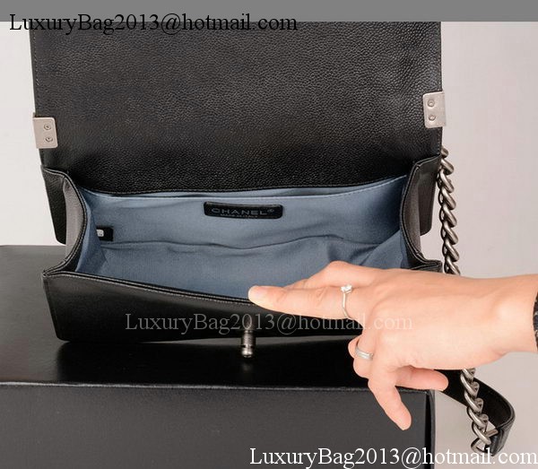 Boy Chanel Flap Shoulder Bag Black Original Cannage Pattern A67086 Silver Boy Chanel Flap Shoulder Bag Black Original Cannage Pattern A67086 Silver