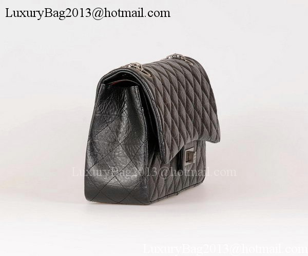 Chanel Jumbo Classic Flap Bag Black Calfskin Leather A28668 Silver Chanel Jumbo Classic Flap Bag Black Calfskin Leather A28668 Silver