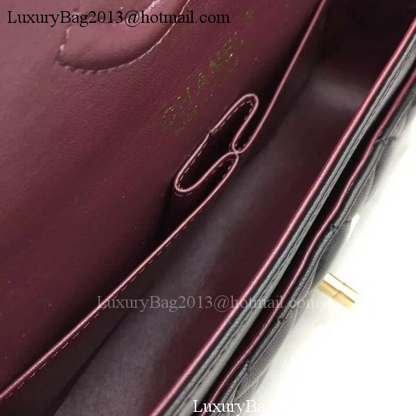 Chanel 2.55 Series Flap Bag Lambskin Leather A5024 Black Chanel 2.55 Series Flap Bag Lambskin Leather A5024 Black