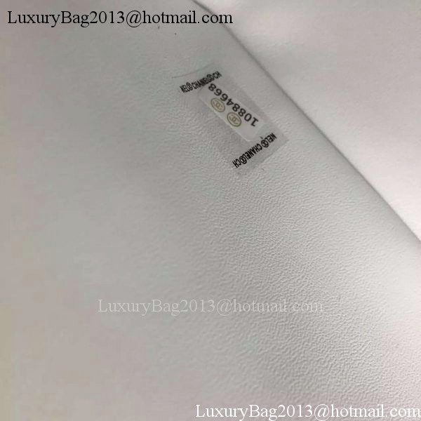 Chanel 2.55 Series Flap Bag Lambskin Leather A5024 White Chanel 2.55 Series Flap Bag Lambskin Leather A5024 White