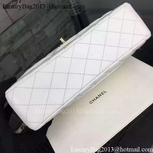 Chanel 2.55 Series Flap Bag Lambskin Leather A5024 White Chanel 2.55 Series Flap Bag Lambskin Leather A5024 White