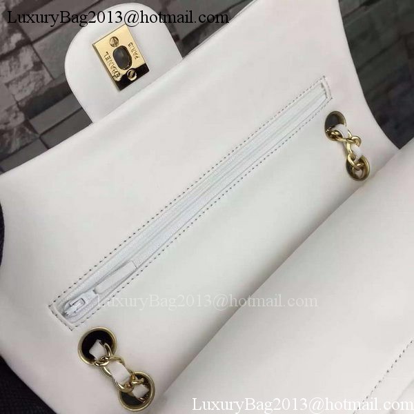 Chanel 2.55 Series Flap Bag Lambskin Leather A5024 White Chanel 2.55 Series Flap Bag Lambskin Leather A5024 White