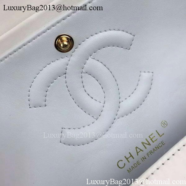 Chanel 2.55 Series Flap Bag Lambskin Leather A5024 White Chanel 2.55 Series Flap Bag Lambskin Leather A5024 White